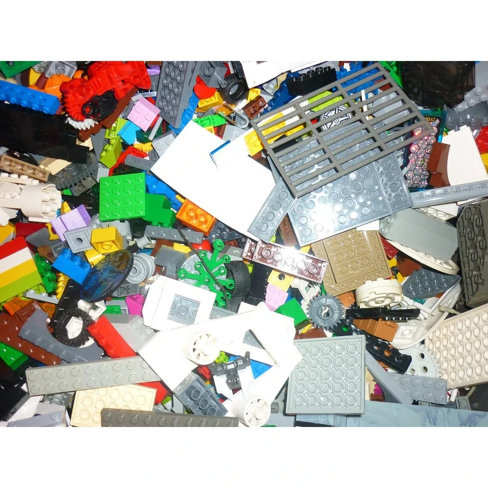 LEGO Bulk Mixed Lot‎ Bricks Plates Wheels Gears Technic Space City Assorted 5lb